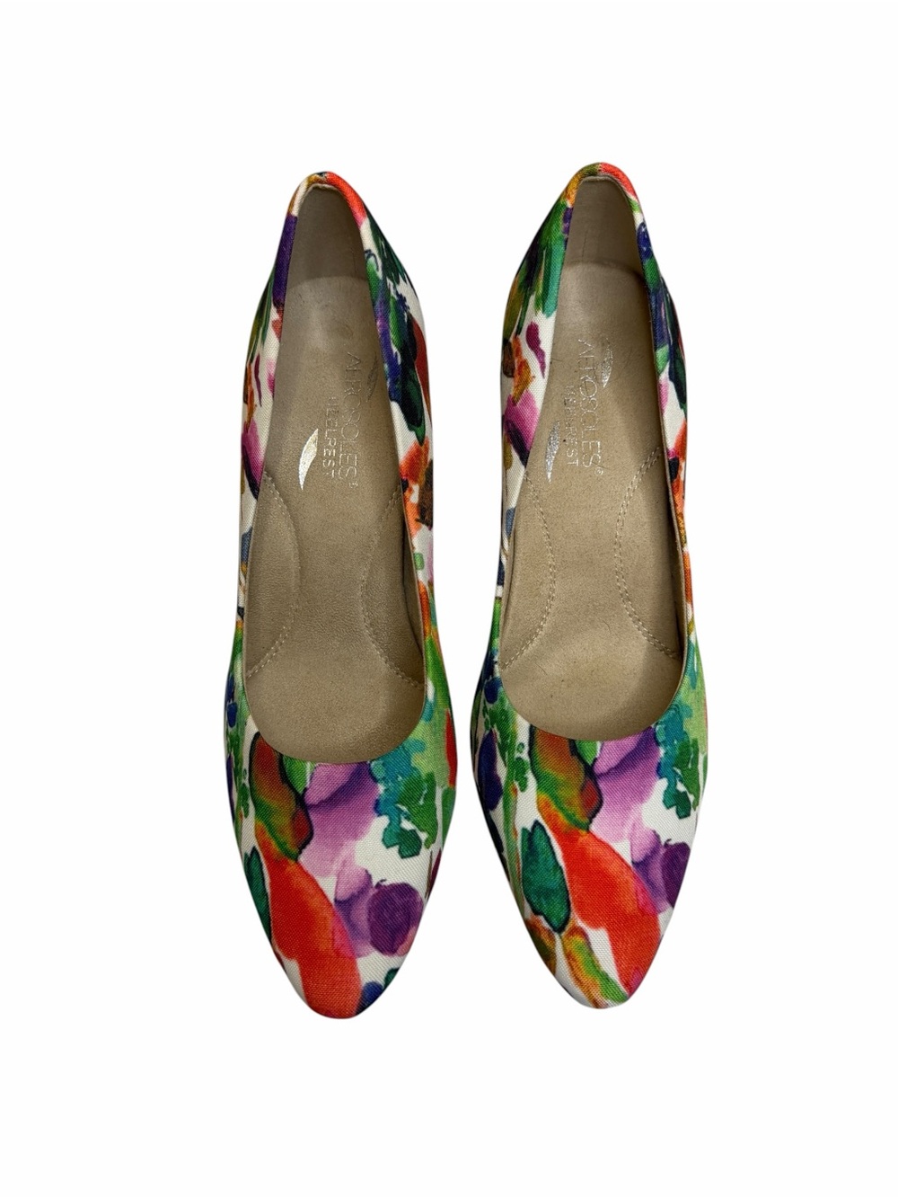 AEROSOLES Multicolor Floral Pointed-Toe Pumps - Picture 2 of 5